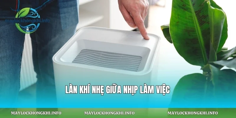 Làn khí nhẹ giữa nhịp làm việc