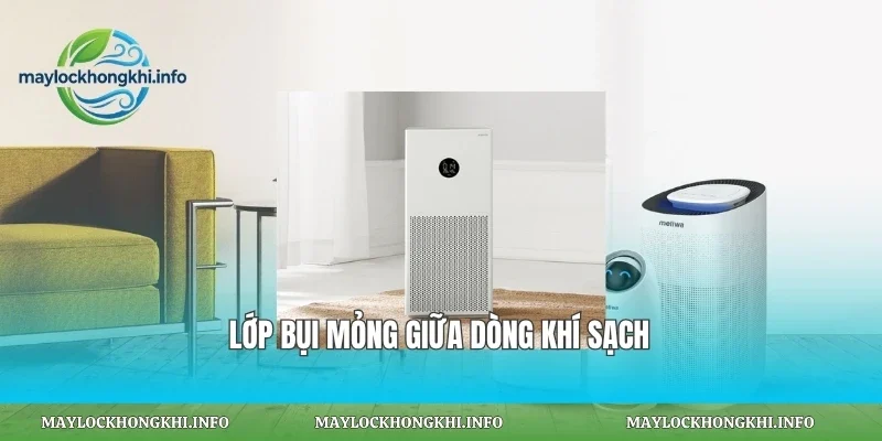 Lớp bụi mỏng giữa dòng khí sạch