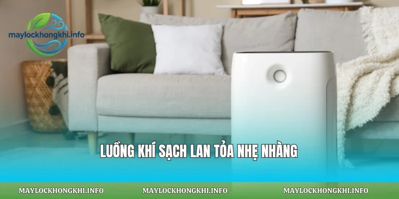 Luồng khí sạch lan tỏa nhẹ nhàng